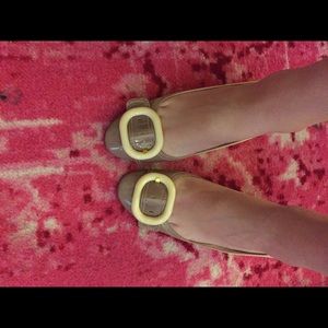 Vintage Prada ombré sling backs